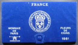 Francia - Serie Zecca 1981 - KM# SS18 - BU, Proofs & Presentation Cases