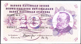 SUISSE/SWITZERLAND * 10 Francs * G. Keller * 07/02/1974* Etat/Grade TTB/VF - Schweiz