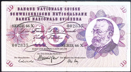 SUISSE/SWITZERLAND * 10 Francs * G. Keller * 05/01/1970 * Etat/Grade TTB/VF - Svizzera