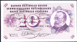 SUISSE/SWITZERLAND * 10 Francs * G. Keller * 20/10/1955 * Etat/Grade TTB+/XF - Switzerland
