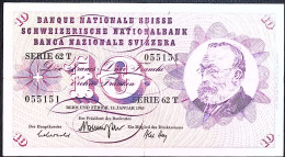 SUISSE/SWITZERLAND * 10 Francs * G. Keller * 15/01/1969 * Etat/Grade TTB/VF - Switzerland
