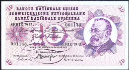 SUISSE/SWITZERLAND * 10 Francs * G. Keller * 24/01/1972 * Etat/Grade SUP/XXF - Svizzera