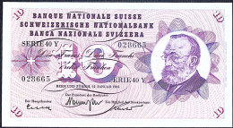 SUISSE/SWITZERLAND * 10 Francs * G. Keller * 21/01/1965 * Etat/Grade SUP+/XXF  - Switzerland