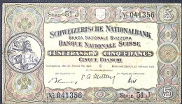 SUISSE/SWITZERLAND * 5 Francs * Tell * 20/01/1949 * Etat/Grade TTB/VF - Switzerland