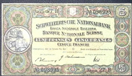 SUISSE/SWITZERLAND * 5 Francs * Tell * 16/11/1944 * Etat/Grade TTB/VF - Zwitserland