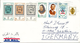 Egypt Cover Sent Air Mail To Germany 9-4-1991 Topic Stamps - Covers & Documents