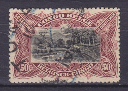 Belgian Congo 1915 Mi. 30, 50c. Eisenbahnbrücke über M'Pozo (o) - Used Stamps