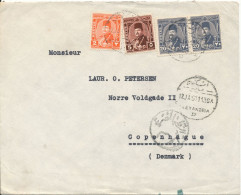Egypt Cover Sent To Denmark Alexandria 12-1-1950 - Covers & Documents