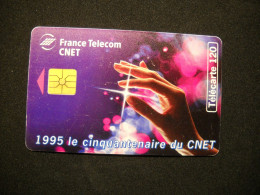 7701 Télécarte Collection  1995  LE CINQUANTENAIRE DU CNET 120 U    ( 2.scans)  Carte Téléphonique - Telecom Operators