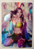 CARTE SEXY GIRL MANGA MINT HOLO PRISM Girl Waifu Final Fantasy VII Aerith - Autres & Non Classés