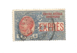 (REGNO) 1925-25, ESPRESSO 2 LIRE - Francobollo Usato, Firmato (CAT. SASSONE N. 13) - Express Mail