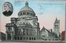 USA UNITED STATES MASSACHUSETTS BOSTON CHRISTIAN SCIENCE CHURCH POSTCARD CARTE POSTALE ANSICHTSKARTE CARTOLINA POSTKARTE - Atlanta