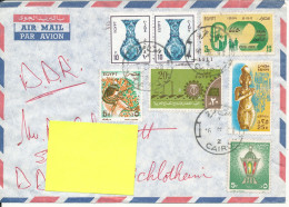 Egypt Air Mail Cover Sent To Germany DDR Topic Stamps - Poste Aérienne