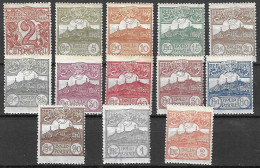 SAN MARINO - 1921 - ORDINARIA M. TITANO - SERIE 13 VALORI  - NUOVO MH* ( YVERT 68\80- MICHEL 68\80  - SS 69\81) - Ungebraucht