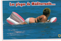 CPM - F - HUMOUR - NATATION - LES PLAGES DE MEDITERRANEE... - Natación