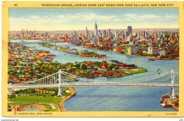 USA - Triborough Bridge, Looking East River Drom Over Hellgayte, NEW YORK CITY  ( Etats Unis Amerique ) - Ponti E Gallerie