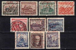 Tchécoslovaquie 1928 Mi 267-76 (Yv 242-51), Obliteré, - Used Stamps