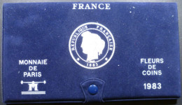 Francia - Serie Zecca 1983 - KM# SS20 - BU, BE & Muntencassettes