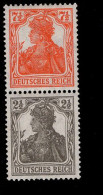 Deutsches Reich S 13 Germania MLH Mint Falz * - Carnets & Se-tenant