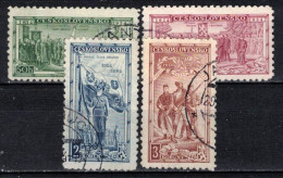 Tchécoslovaquie 1934 Mi 322-5 (Yv 285-8), Obliteré, - Oblitérés