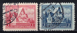 Tchécoslovaquie 1935 Mi 336-7 (Yv 296-7), Obliteré, - Oblitérés