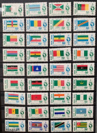 Egypt 1969, International Year Of African Tourism - Flag Of The African Countries, MNH Stamps Set - Unused Stamps