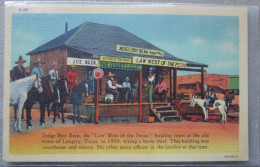 USA UNITED STATES FAR WEST TEXAS LANGTRY LAW WEST OF THE PECOS POSTCARD CARTE POSTALE ANSICHTSKARTE CARTOLINA POSTKARTE - Atlanta