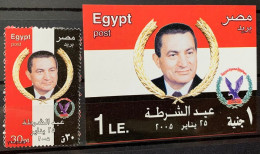 Egypt 2005, Police Day - President Hosni Mubarak, MNH S/S And Single Stamp - Nuevos