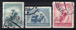Tchécoslovaquie 1937 Mi 361-3 (Yv 321-3), Obliteré, - Used Stamps