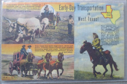 USA UNITED STATES FAR WEST TEXAS STAGE COACH WAGON POSTCARD CARTE POSTALE ANSICHTSKARTE CARTOLINA POSTKARTE - Atlanta