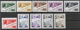 SAN MARINO -1943 - STAMPA DI S. MARINO - SERIE 10 VALORI- NUOVA MH* ( YVERT 224\33- MICHEL 259\68  - SS 228\37) - Unused Stamps