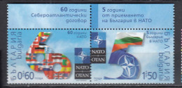 Bulgaria 2009 - 60 Years Of NATO; 5 Years Membership Of Bulgaria In NATO, Mi-nr. 4891/92, MNH** - Ongebruikt