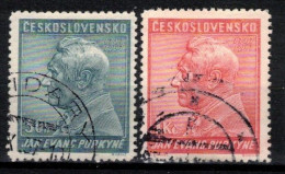 Tchécoslovaquie 1937 Mi 377-8 (Yv 329-30), Obliteré, - Used Stamps