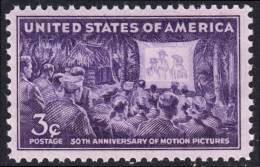 !a! USA Sc# 0926 MNH SINGLE (a4) - Motion Pictures; 50th Anniv. - Ungebraucht