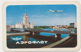 Pocket Calendar AEROFLOT USSR Soviet Airlines. Moscow. Airplane 1964 Vintage Old Pocket Calendar - Petit Format : 1981-90