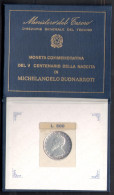 1975 Italia - Repubblica - 500 Lire Argento Michelangelo Buonarroti - FDC - 500 Lire