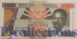 TANZANIA 200 SHILINGI 1993 PICK 25a UNC - Tanzania