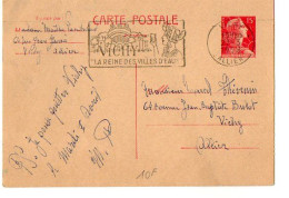 TB 4626 - 1958 - Entier Postal Type Marianne De MULLER - Mme Martha PANDRAUD à VICHY ( Allier ) - Cartes Postales Types Et TSC (avant 1995)