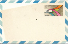 UNITED NATIONS. AIR LETTER. POSTAL STATIONERY - Luftpost