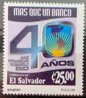 El Salvador 1999, 40th Anniversary Of BID, MNH Single Stamp - Salvador