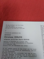Doodsprentje Christiana Verleye / Roeselare 4/1/1942 - 10/8/1992 ( Maurits Degryse ) - Religion & Esotérisme