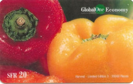 Switzerland: Prepaid GlobalOne - Harvest 3, Peperoni - Suisse