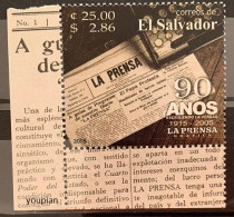 El Salvador 2005, 90th Anniversary Of La Prensa Grafica Daily Newspaper, MNH Single Stamp - Salvador