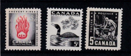 Canada YT° 291 + 296 + 300 - Used Stamps