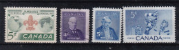 Canada YT° 283 + 284 + 286 - Used Stamps