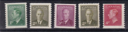 Canada YT° 236-240 - Used Stamps