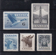 Canada YT° 255-259 - Used Stamps