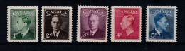 Canada YT° 231-235 - Used Stamps