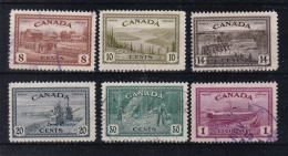 Canada YT° 219-224 - Used Stamps