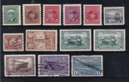 Canada YT° 205-218 - Used Stamps